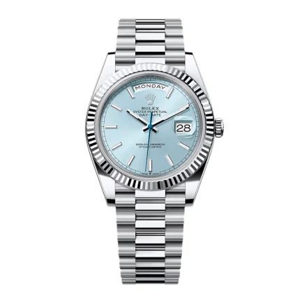 Rolex Day-Date 228236 “Ice Blue Grooved” Super Clone Quality