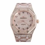 Audemars Piguet Royal Oak AP160SF296 “Iced Out Rose Gold” Top Grade Replica