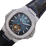 Patek Philippe Nautilus 5711 Tourbillon “Jumbo” Blue Dial Super Accurate Clone - Image 3